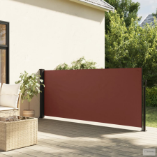vidaXL Barna kihúzható oldalsó napellenző 140 x 300 cm kerti bútor