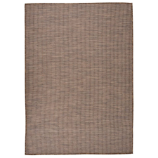 vidaXL barna lapos szövésű kültéri szőnyeg 140 x 200 cm lakástextília