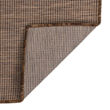 vidaXL barna lapos szövésű kültéri szőnyeg 80 x 250 cm (340786) lakástextília
