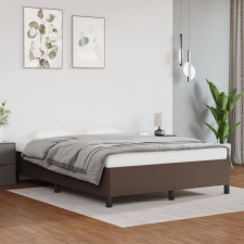 vidaXL Barna műbőr ágykeret 140x190 cm ágy és ágykellék