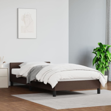 vidaXL barna műbőr ágykeret fejtámlával 90 x 200 cm ágy és ágykellék