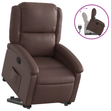 vidaXL barna műbőr felállást segítő dönthető fotel (3204228) bútor