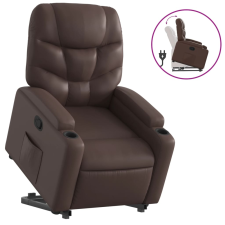 vidaXL barna műbőr felállást segítő dönthető fotel (3204660) bútor