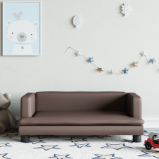 vidaXL barna műbőr gyerekkanapé 80 x 45 x 30 cm gyermekbútor