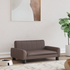 vidaXL Barna műbőr kutyaágy 70 x 45 x 30 cm szállítóbox, fekhely kutyáknak