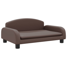 vidaXL barna műbőr kutyaágy 70 x 45 x 30 cm (171967) szállítóbox, fekhely kutyáknak