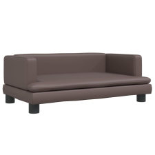 vidaXL barna műbőr kutyaágy 80 x 45 x 30 cm (171903) szállítóbox, fekhely kutyáknak