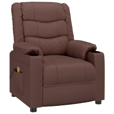 vidaXL barna műbőr masszázsfotel (348051) masszázsfotel
