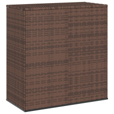vidaXL barna polietilén rattan kerti párnatartó láda 100x49x103,5 cm kerti tárolás