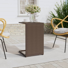 vidaXL barna polyrattan C-asztal 40 x 35 x 60 cm bútor