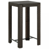 vidaXL Barna polyrattan kerti bárasztal 60,5 x 60,5 x 110,5 cm