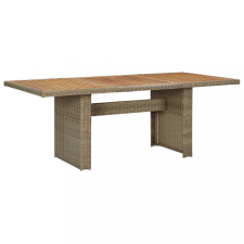 vidaXL Barna polyrattan kerti étkezőasztal 200 x 100 x 74 cm kerti bútor