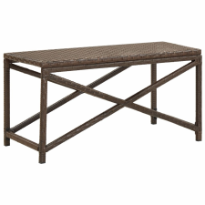 vidaXL barna polyrattan kerti pad 80 cm kerti bútor