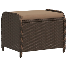 vidaXL barna polyrattan kerti szék párnával 58 x 46 x 46 cm (365735) kerti bútor