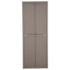 vidaXL barna PP fahatású kerti tárolószekrény 65 x 45 x 172 cm (151241) kerti tárolás