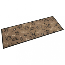 vidaXL Barna reggeli mintás mosható bársony konyhaszőnyeg 60x180 cm lakástextília