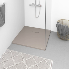 vidaXL barna SMC zuhanytálca 90 x 90 cm kád, zuhanykabin