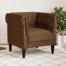 vidaXL barna szövet Chesterfield kanapé bútor
