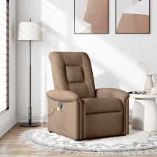 vidaXL barna szövet dönthető masszázsfotel masszázsfotel