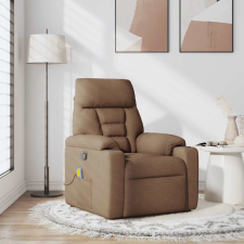 vidaXL barna szövet dönthető masszázsfotel (4015556) masszázsfotel