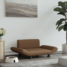 vidaXL barna szövet kutyaágy 70 x 45 x 28 cm szállítóbox, fekhely kutyáknak