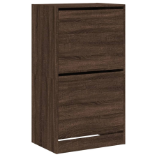 vidaXL barna tölgy cipőszekrény 2 kihajtható fiókkal 60x42x108 cm (3214391) bútor