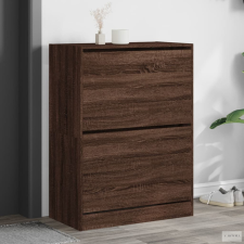 vidaXL Barna tölgy cipőszekrény 2 kihajtható fiókkal 80x42x108 cm bútor