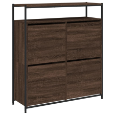 vidaXL barna tölgy cipőszekrény 4 kihajtható fiókkal 100x34x112 cm (3214417) bútor