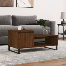 vidaXL barna tölgy fatermék dohányzóasztal 100 x 50 x 45 cm bútor