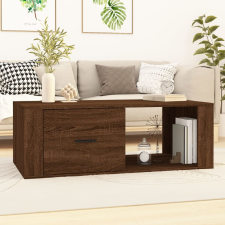 vidaXL barna tölgy fatermék dohányzóasztal 100x50,5x35 cm bútor