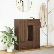 vidaXL Barna tölgy komód fiókokkal és ajtókkal 73x31x90 cm bútor