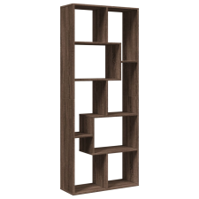 vidaXL barna tölgy szerelt fa elválasztó könyvespolc 67x25x161,5 cm (858081) bútor