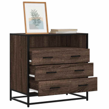 vidaXL barna tölgy szerelt fa fiókos szekrény 70x41x70 cm bútor