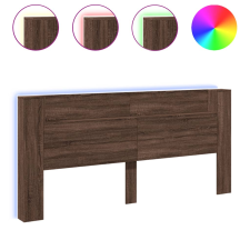 vidaXL barna tölgy színű áthidalószekrény LED-ekkel 220x16,5x103,5 cm (839279) ágy és ágykellék