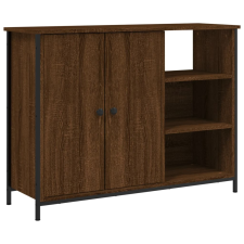 vidaXL barna tölgy színű műfa tálalószekrény 100 x 33 x 75 cm (835553) bútor