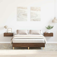vidaXL barna tölgy színű szerelt fa ágykeret matrac nélkül 120x190 cm ágy és ágykellék