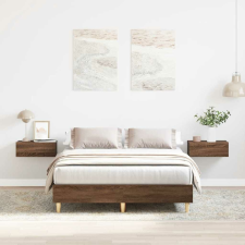 vidaXL barna tölgy színű szerelt fa ágykeret matrac nélkül 140x190 cm ágy és ágykellék