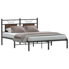 vidaXL barna tölgy színű szerelt fa ágykeret matrac nélkül 150x200 cm ágy és ágykellék