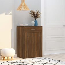 vidaXL barna tölgy színű szerelt fa cipősszekrény 60 x 35 x 84 cm bútor