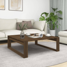 vidaXL barna tölgy színű szerelt fa dohányzóasztal 100 x 100 x 35 cm bútor