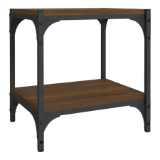 vidaXL barna tölgy színű szerelt fa és acél TV-szekrény 40x33x41 cm (819306) bútor