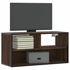 vidaXL barna tölgy színű szerelt fa és fém TV-szekrény 80x31x39,5 cm bútor