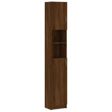vidaXL barna tölgy színű szerelt fa faliszekrény 32x25,5x190 cm (815539) fürdőszoba bútor