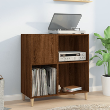 vidaXL barna tölgy színű szerelt fa hanglemezszekrény 84,5x38x89 cm bútor