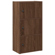 vidaXL barna tölgy színű szerelt fa könyvszekrény 40x24x77 cm (860370) bútor
