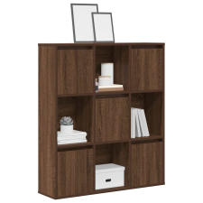 vidaXL barna tölgy színű szerelt fa könyvszekrény 89x24x101,5 cm bútor