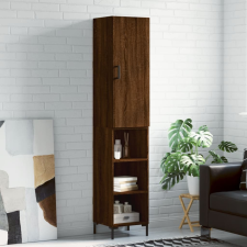 vidaXL barna tölgy színű szerelt fa magasszekrény 34,5x34x180 cm bútor