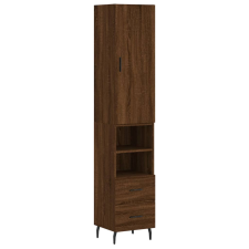 vidaXL barna tölgy színű szerelt fa magasszekrény 34,5x34x180 cm (3198936) bútor