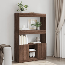 vidaXL barna tölgy színű szerelt fa magasszekrény 92 x 33 x 140 cm bútor