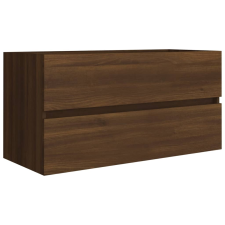 vidaXL barna tölgy színű szerelt fa mosdószekrény 90 x 38,5 x 45 cm (815656) bútor
